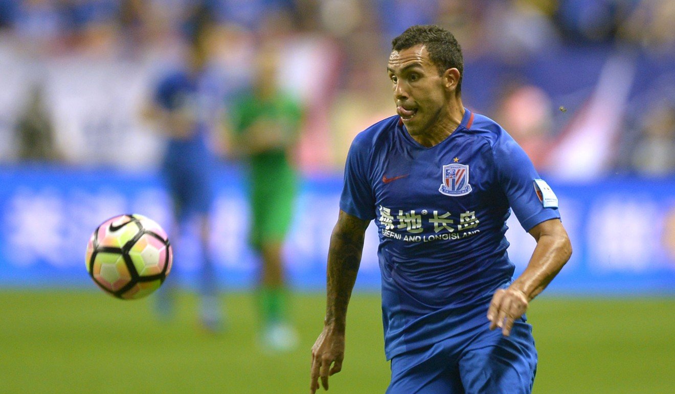 Carlos Tevez is unlikely to feature for Shanghai Shenhua this weekend. Photo: AFP
