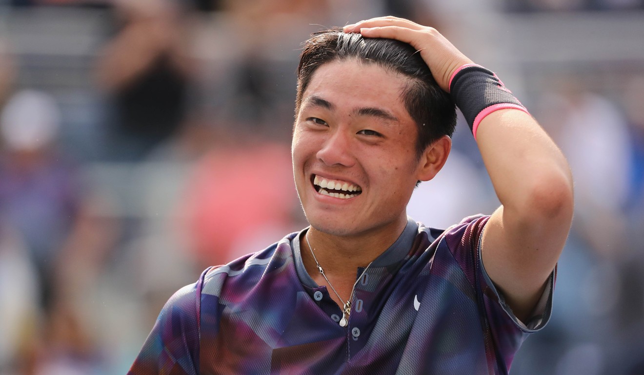 Wu Yibing is all smiles in New York. Photo: AFP