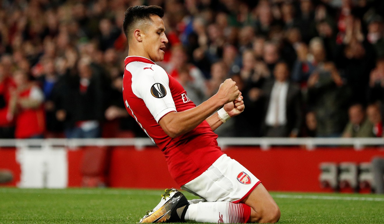 Alexis Sanchez scored against Chelsea in the FA Cup final and was back for Arsenal in midweek. Photo: Reuters