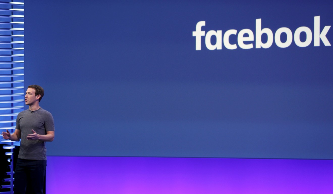 Facebook CEO Mark Zuckerberg speaks on stage during the Facebook F8 conference in San Francisco. Photo: Reuters