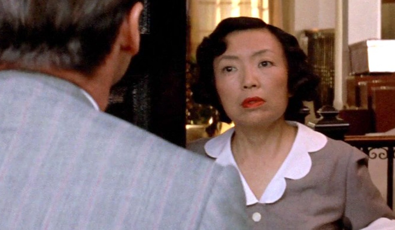 Stewart Kwoh’s mother, Beulah Quo, in Chinatown (1974). The professor-turned-actress was constantly cast in maid roles.