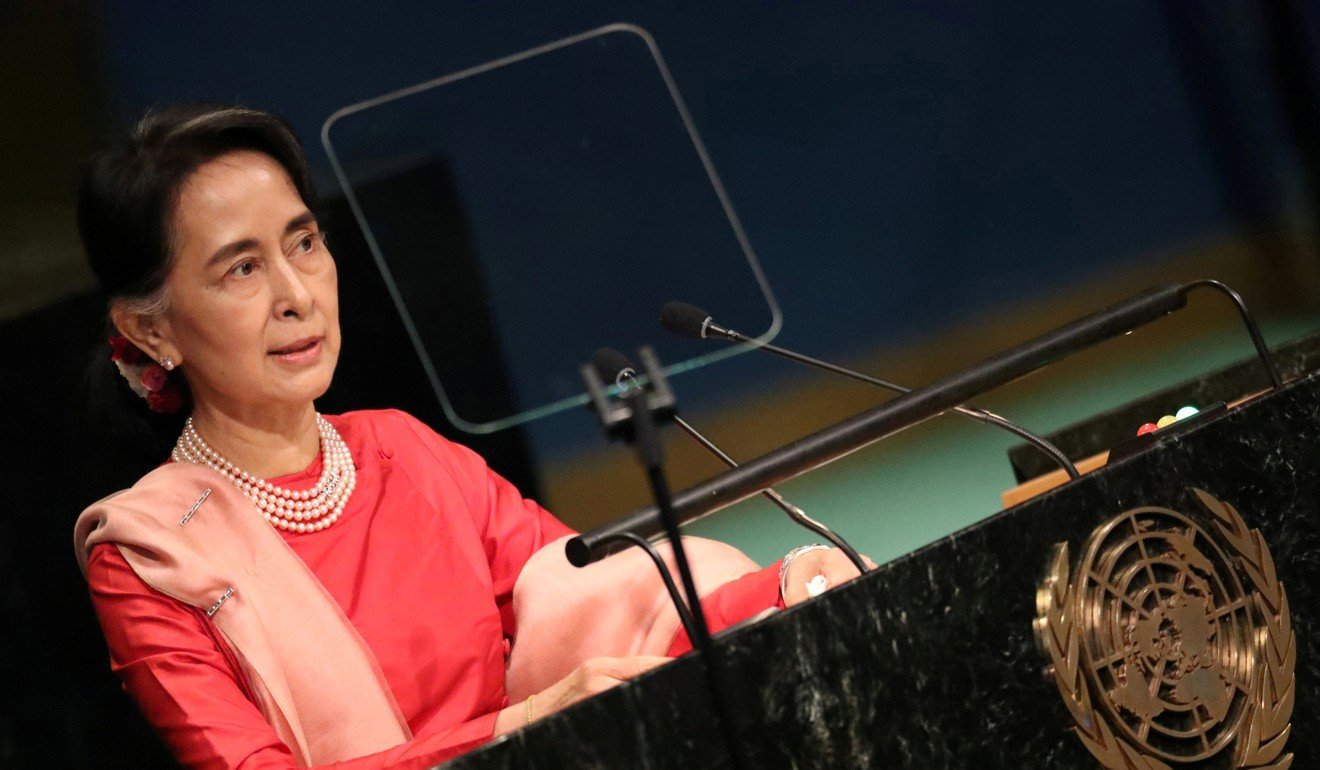 Aung San Suu Kyi’s reputation: on the slide. Photo: Reuters
