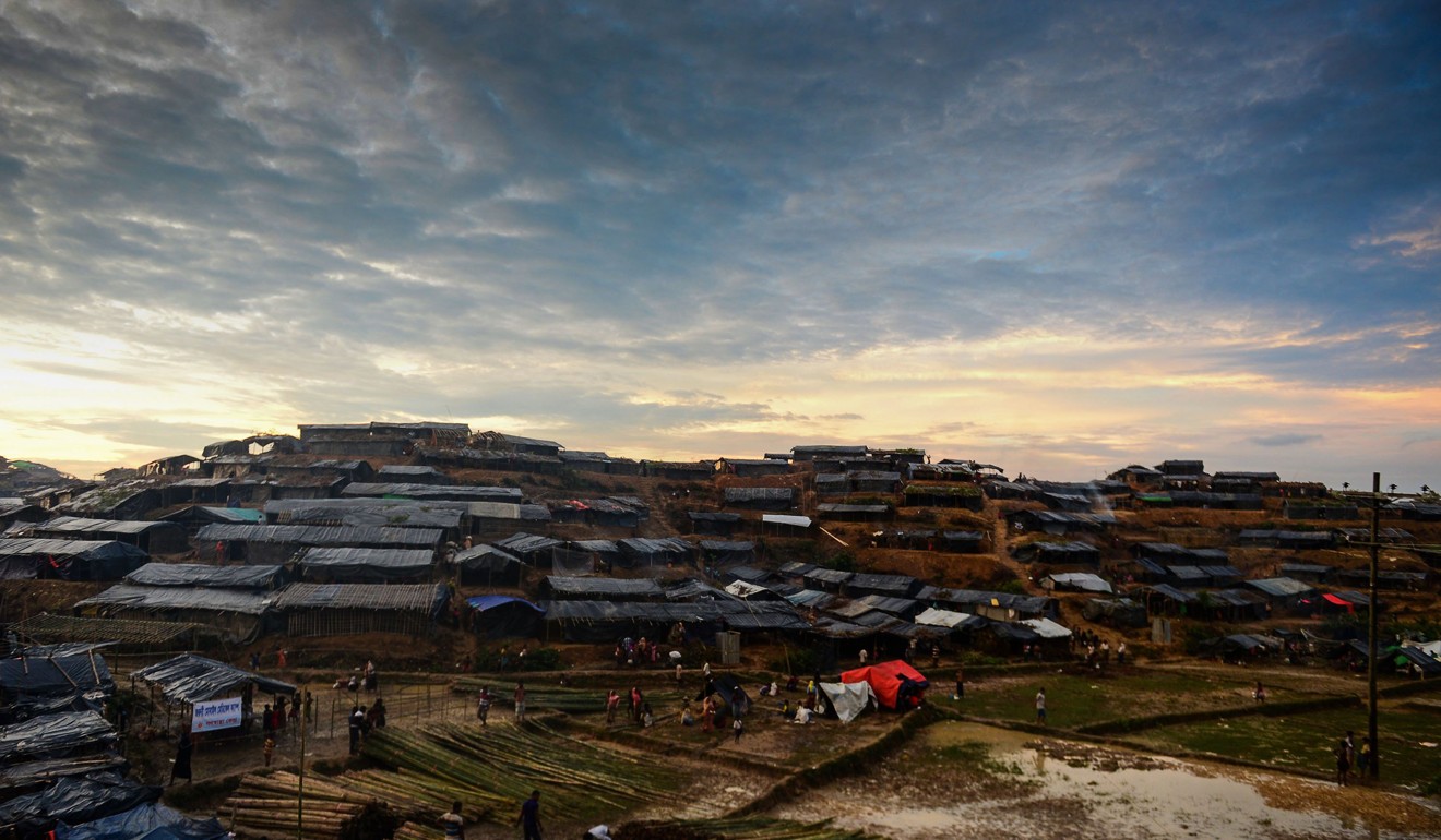 The Kutupalong refugee camp in Bangladesh. The UN has warned of a humanitarian “nightmare” unfolding in Bangladesh’s camps, where half a million people have taken shelter after fleeing violence in Myanmar in unprecedented waves. Photo: AFP