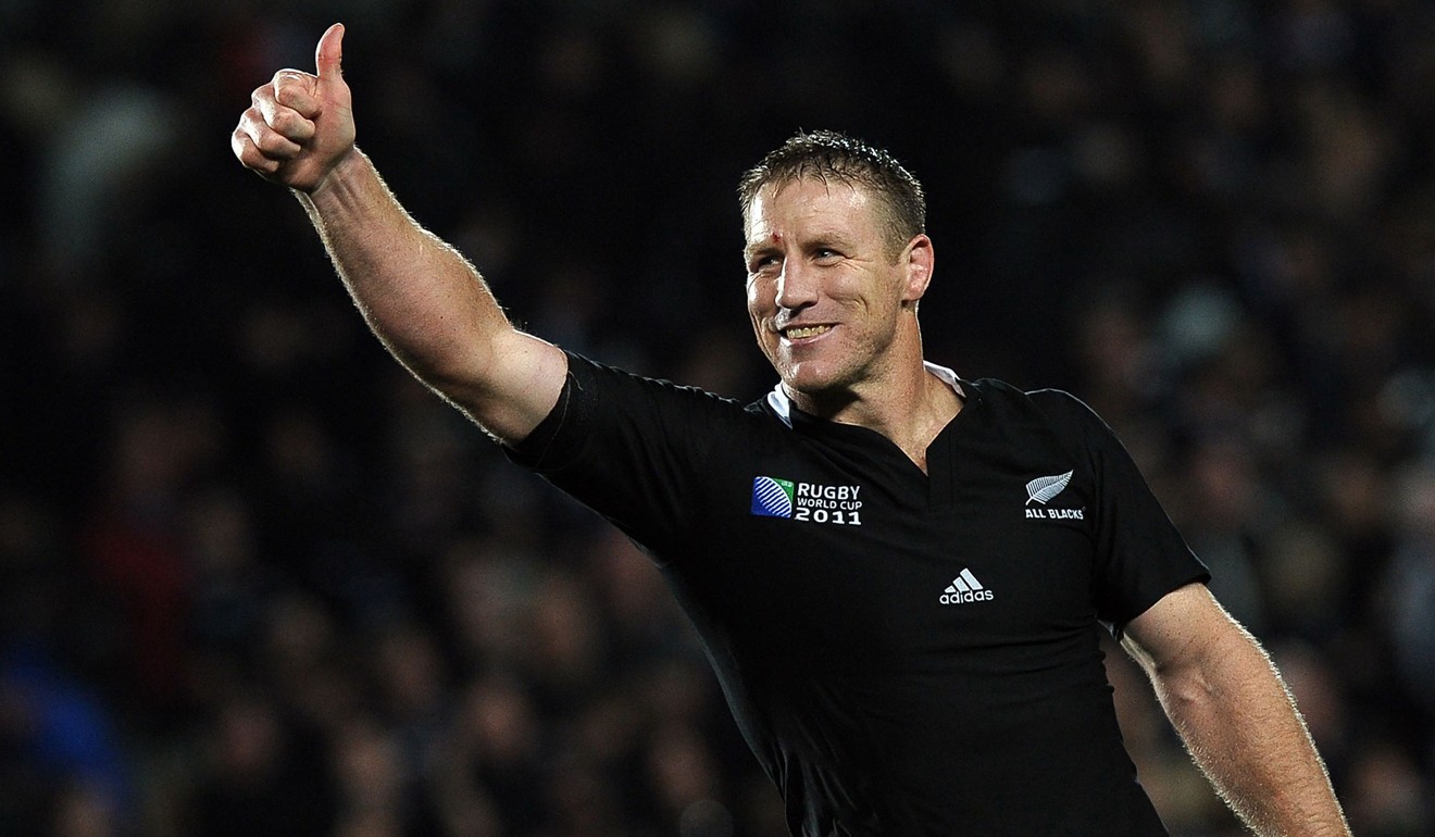 New Zealand All Blacks lock Brad Thorn reacting after the 2011 Rugby World Cup final against France at Eden Park in Auckland. Photo: AFP