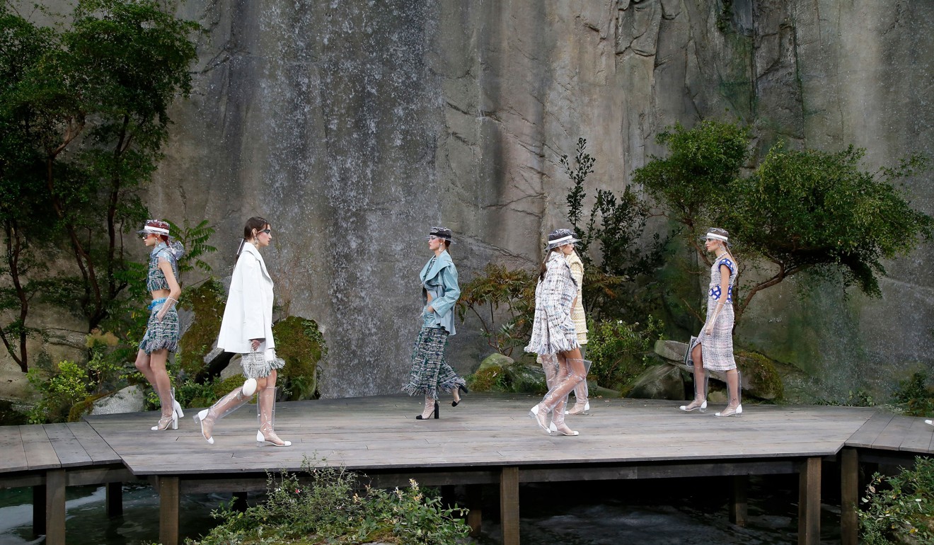 Looks from Chanel’s spring/summer 2018 women’s collection in Paris. Photo: Xinhua/Piero Biasion