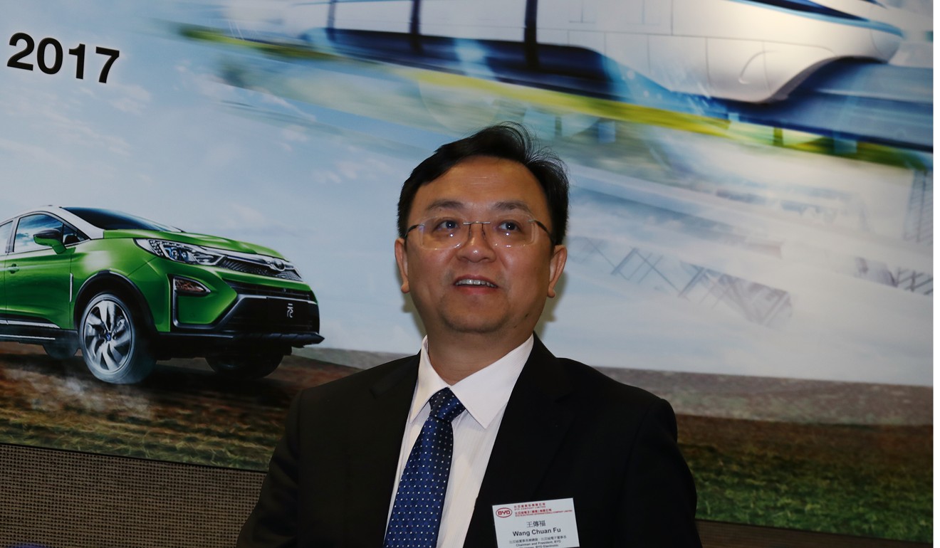 BYD chairman and president Wang Chuanfu said American standards were higher than those in China and more diversity in terms of requirements for electric vehicles. Photo: Nora Tam