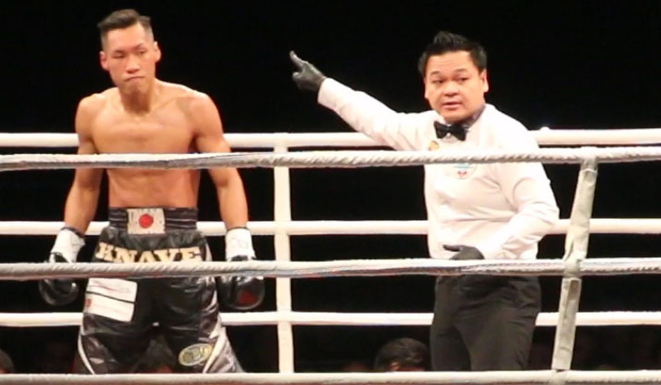 Danrex Tapdasan officiated the Takuya Watanabe v Leshan Li super featherweight bout at Clash of Champions 3. Photo: Unus Alladin