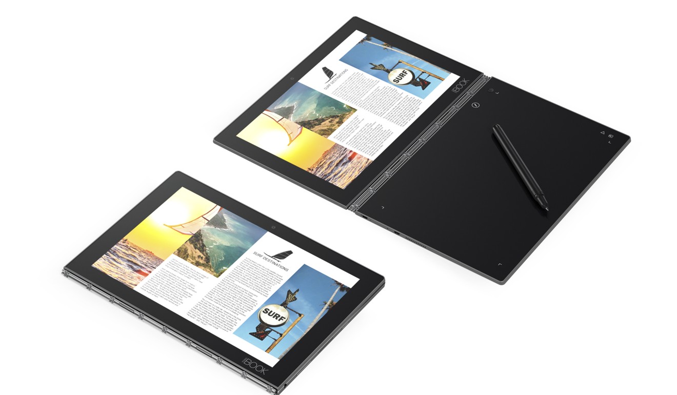 The Lenovo Yoga Book is much lighter than most ultrabooks.
