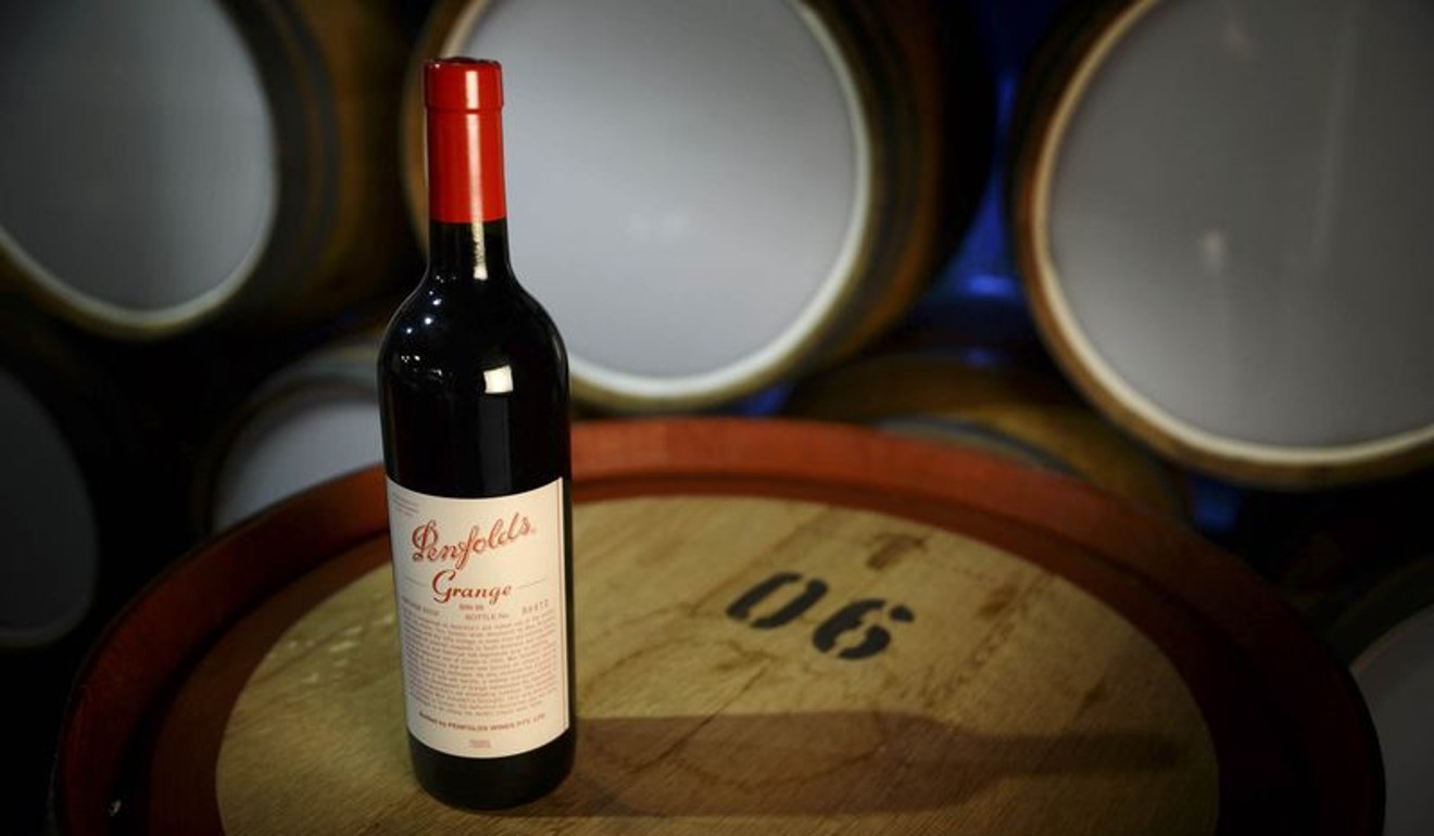 A bottle of Penfolds Grange 2009 vintage.