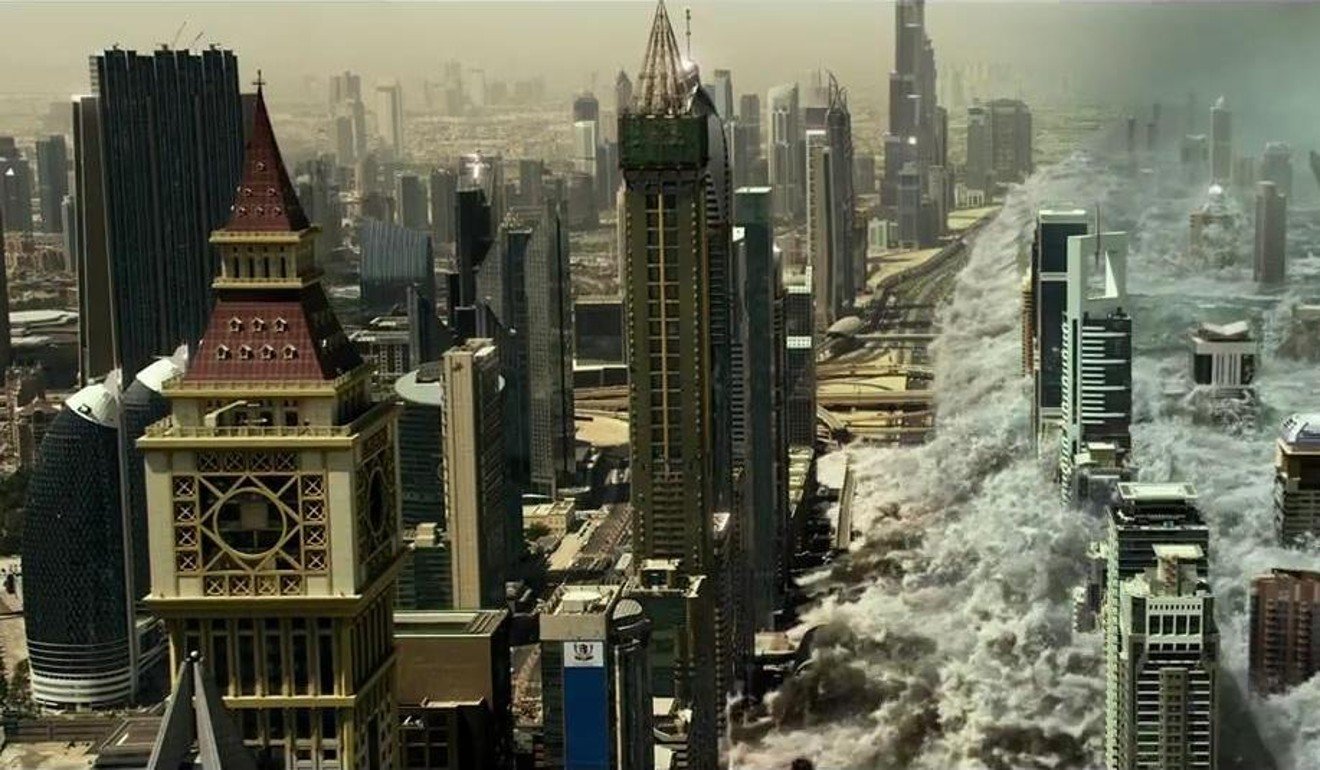 In Geostorm, a sophisticated sprawl of satellites contain and control weather until they begin to malfunction.