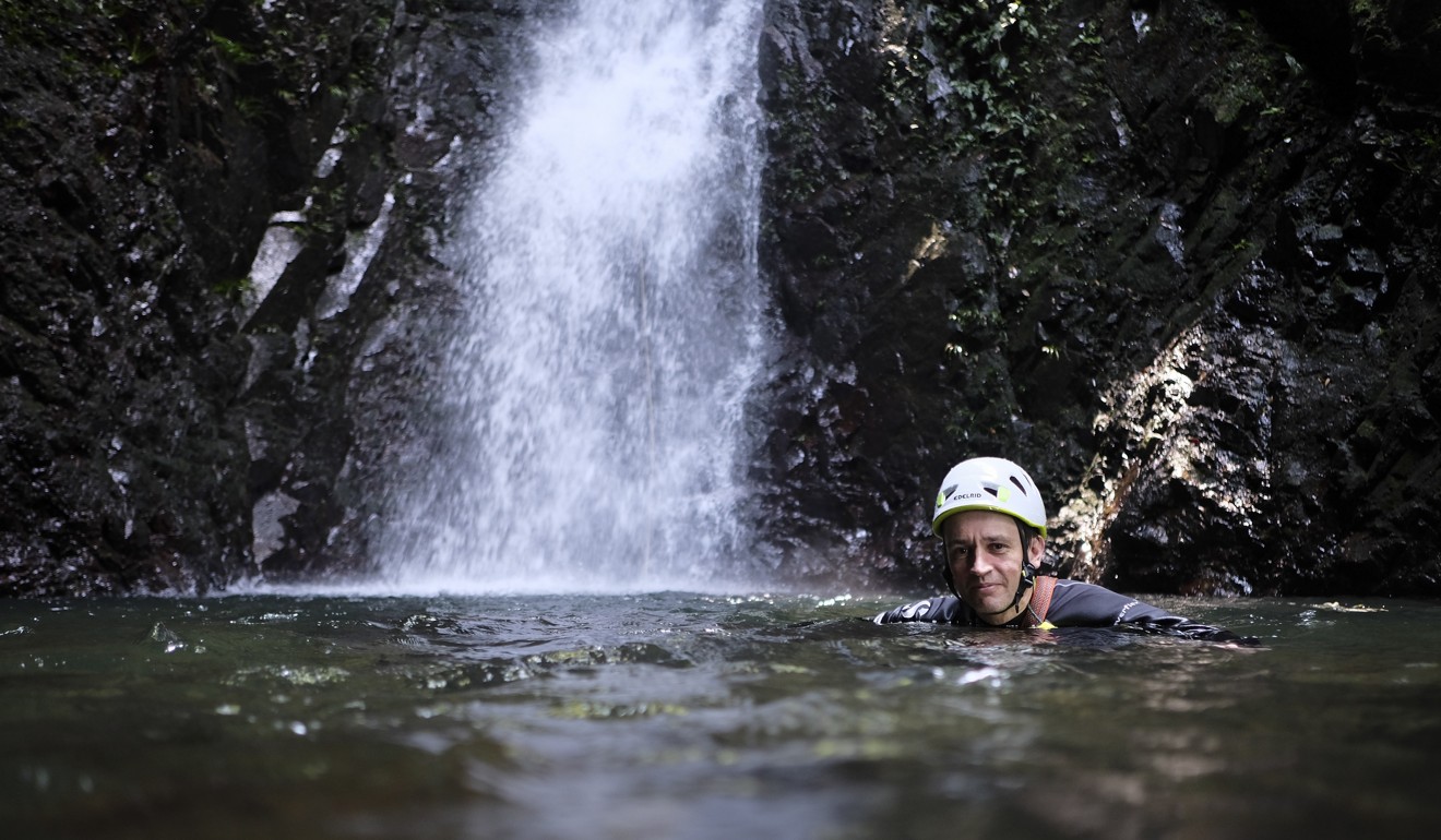 Tait also loves to shower climb, which involves climbing up waterfalls. Photo: James Wendlinger