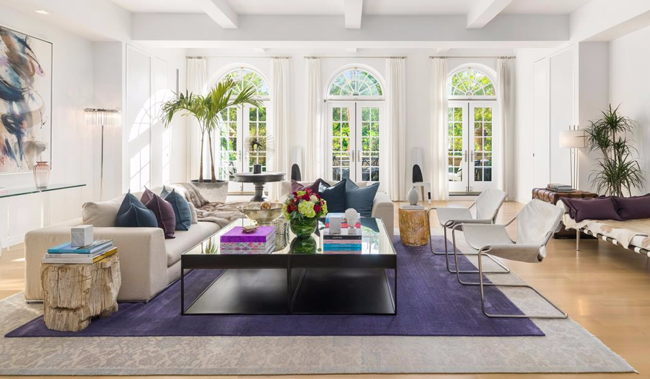 Referred to as “the crown jewel” of the Whitman – which has a private gym and 24-hour doorman – the penthouse comprises 6,500 square feet of interior living space across two floors and 3,000 square feet of outdoor space on four separate terraces.