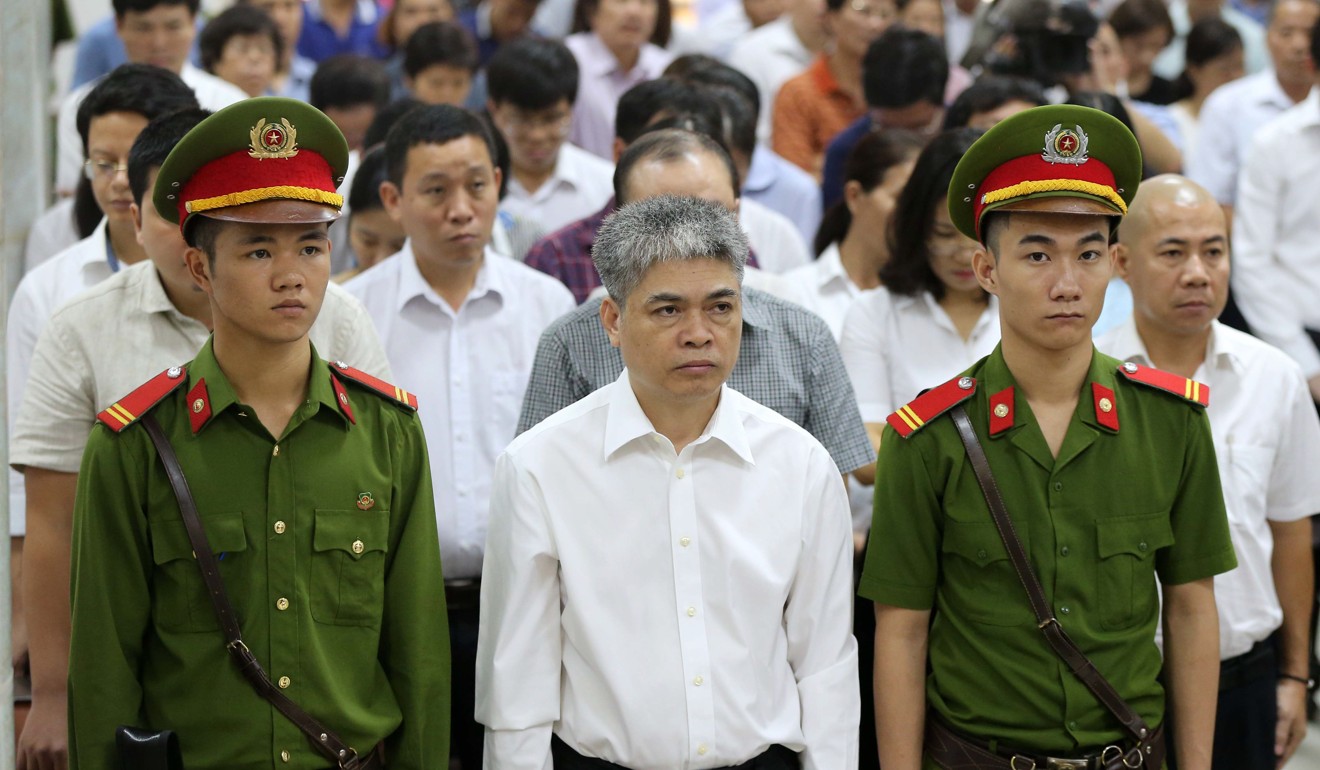 Former Ocean Bank general director Nguyen Xuan Son was sentenced to death for embezzlement, abuse of power and economic mismanagement in a scandal that reaches deep inside Vietnam's corruption-riddled financial system. Photo: AFP