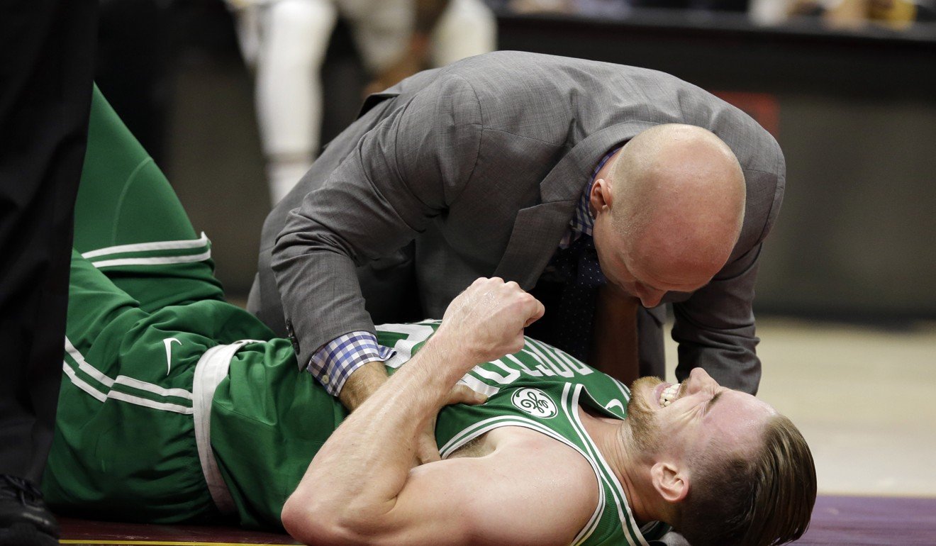 Gordon Hayward is expected to make a full recovery. Photo: AP