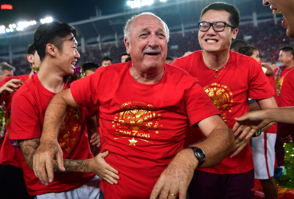 Guangzhou Evergrande manager Luiz Felipe Scolari is expected to leave the club in November. Photo: AFP