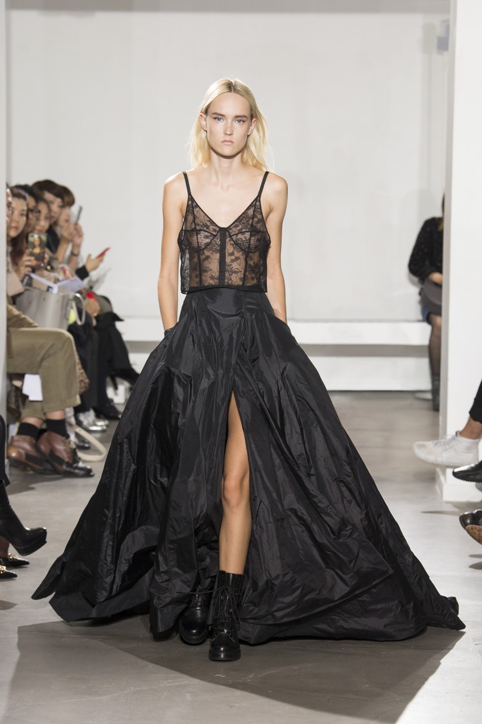 Olivier Theyskens likes to work with lace and chiffon.