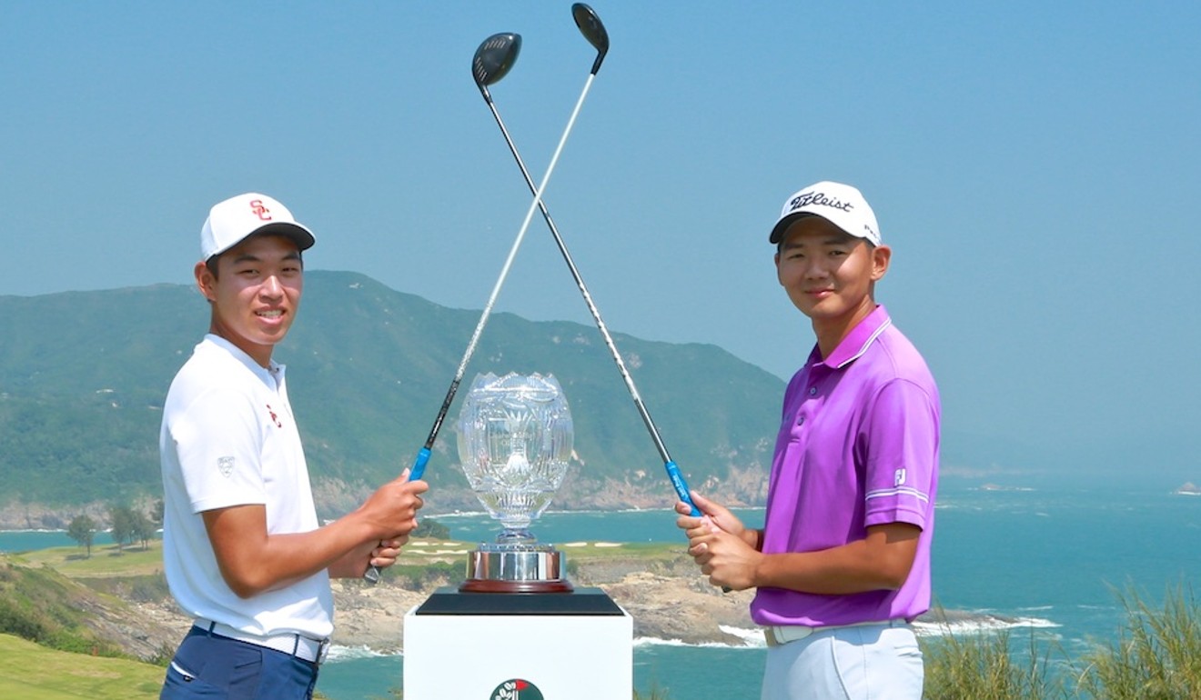 Jin Cheng (left) and Jason Hak at Clearwater Bay.