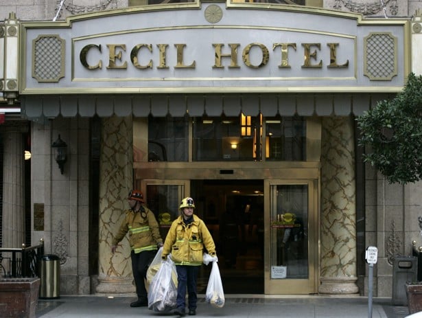 The Cecil Hotel has a history of tragedy in Los Angeles. Photo: Reuters