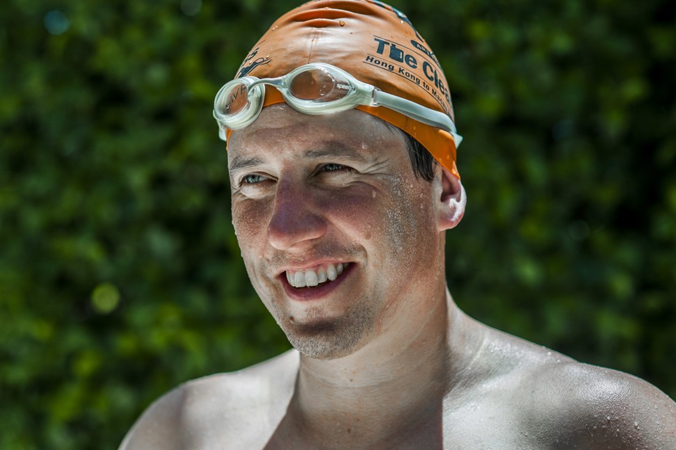 Holliday will attempt his record-breaking swim around Hong Kong Island.