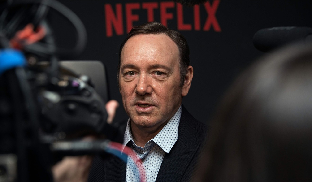 Spacey arriving for the series four premiere screening of the Netflix show House of Cards in Washington. Photo: AFP