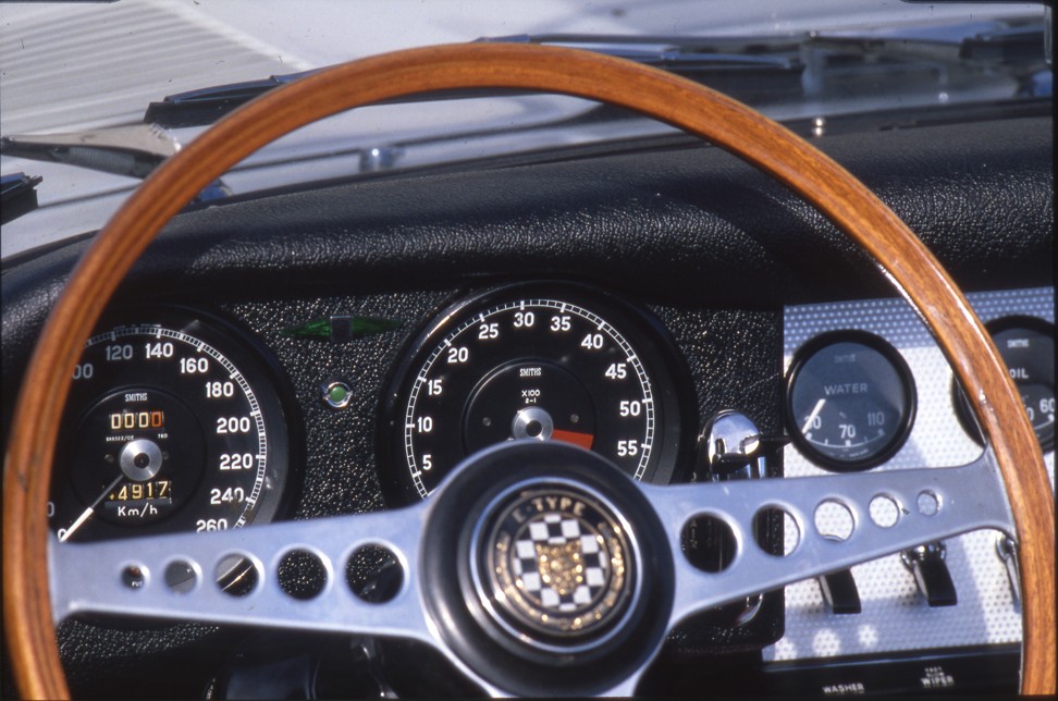 A Jaguar E-Type dashboard.
