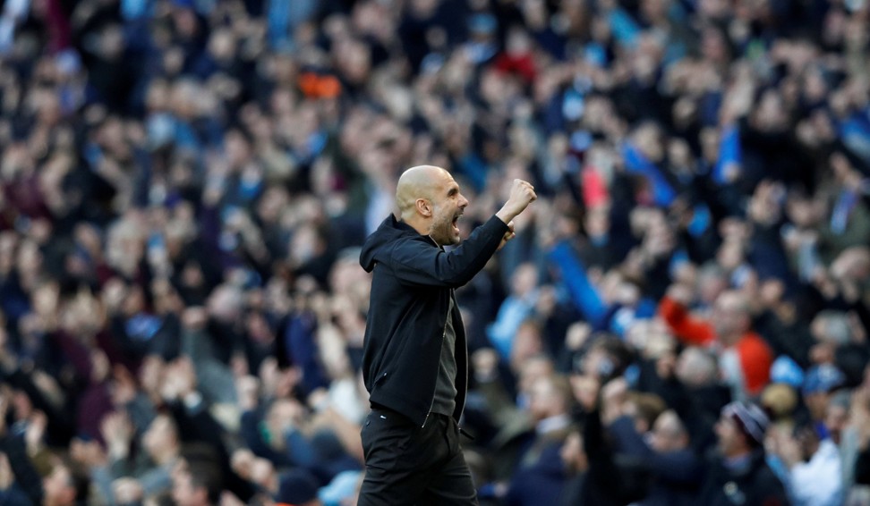 Pep Guardiola is please that his team have already beaten three of their title rivals this term. Photo: Reuters