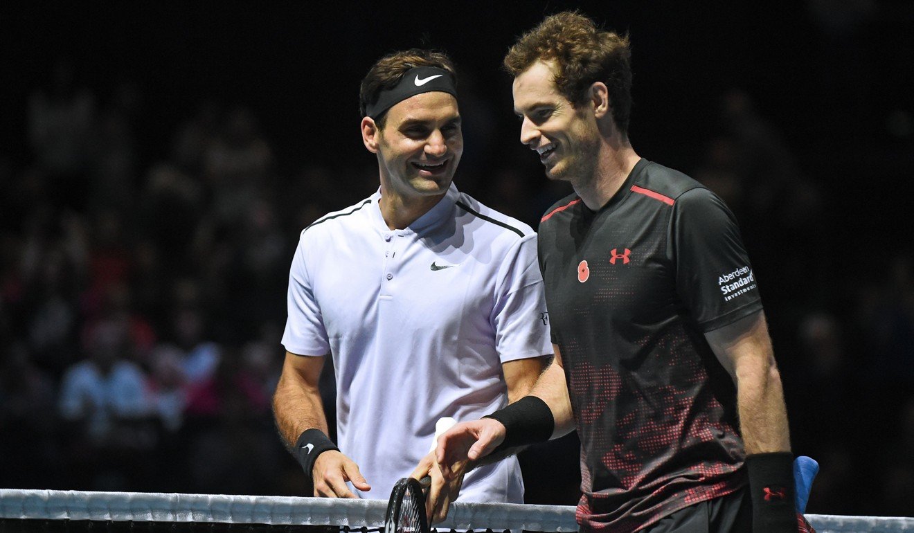 Roger Federer (left) beat Andy Murray 6-3, 3-6, 10-6. Photo: AFP