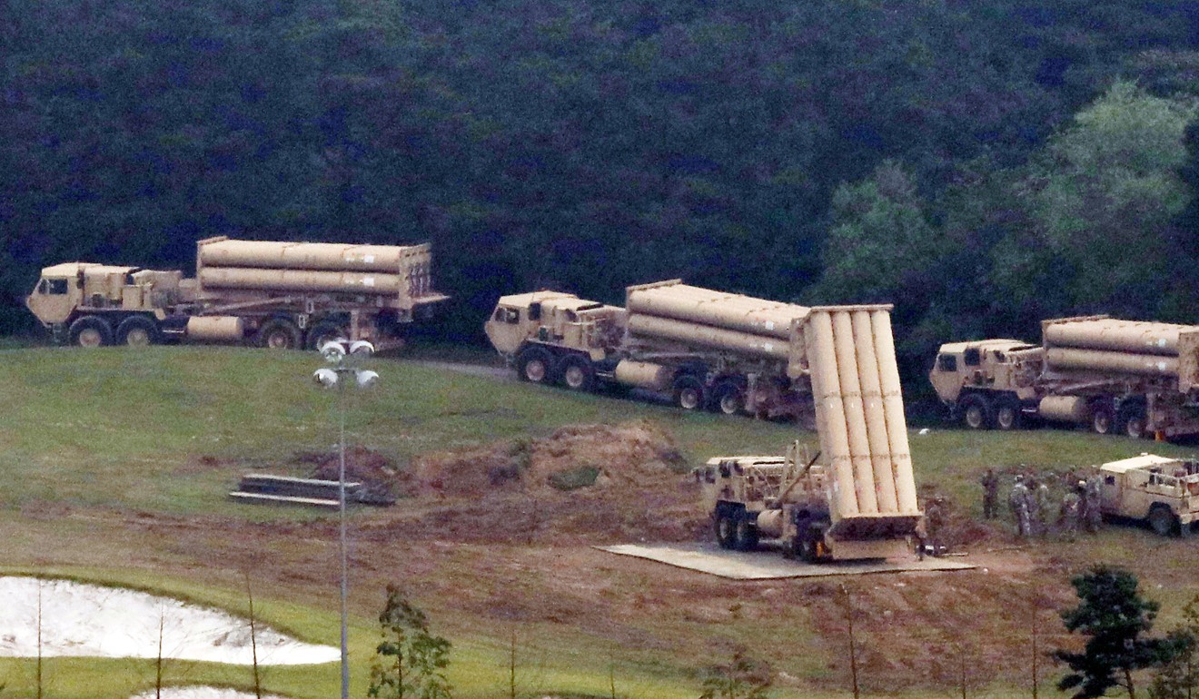Seoul rolled out the sophisticated radar and interceptor missiles on a former golf course in September to fend off threats from North Korea’s nuclear and missile programmes. Photo: Reuters