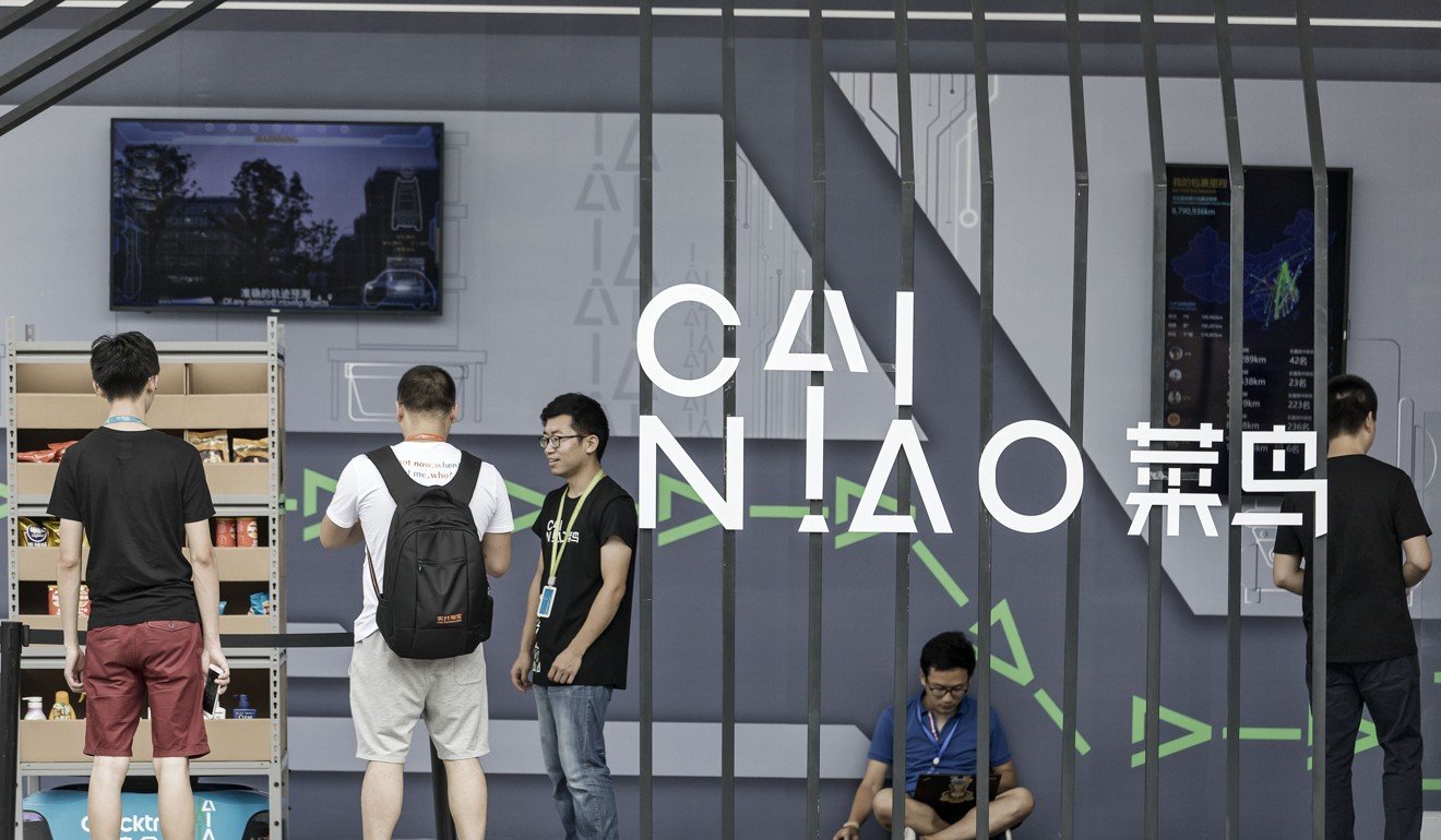 Cainiao Network, an Alibaba subsidiary, operates a fully automated warehouse in Hangzhou, China. Photo: Bloomberg
