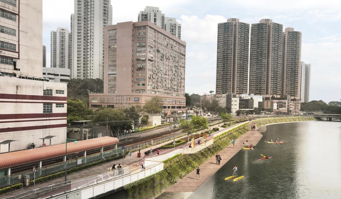 A conceptual image of what Tuen Mun River could look like after revitalisation. Photo: Handout