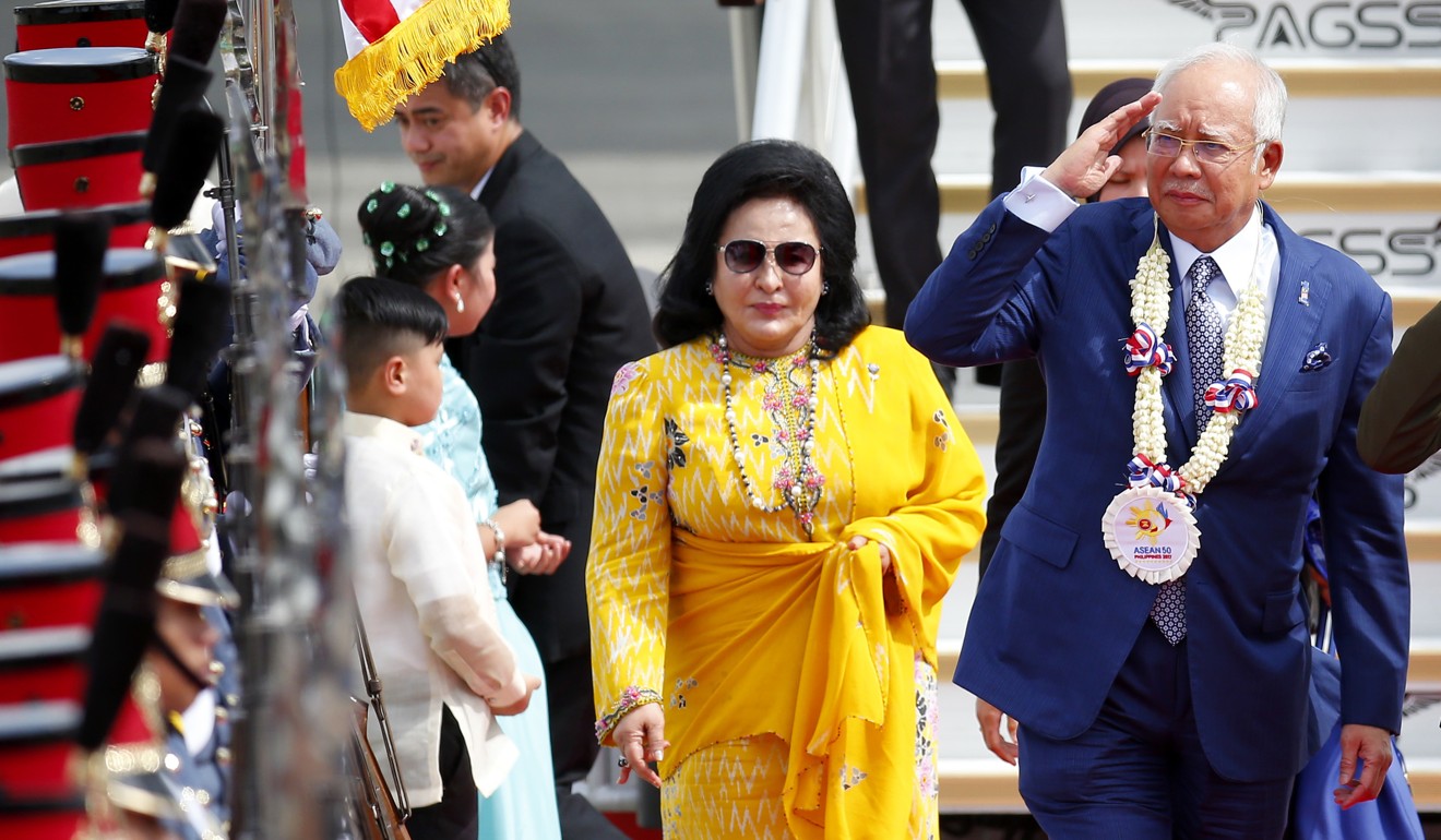 Malaysian Prime Minister Najib Razak with his wife Rosmah Mansor. Photo: AP