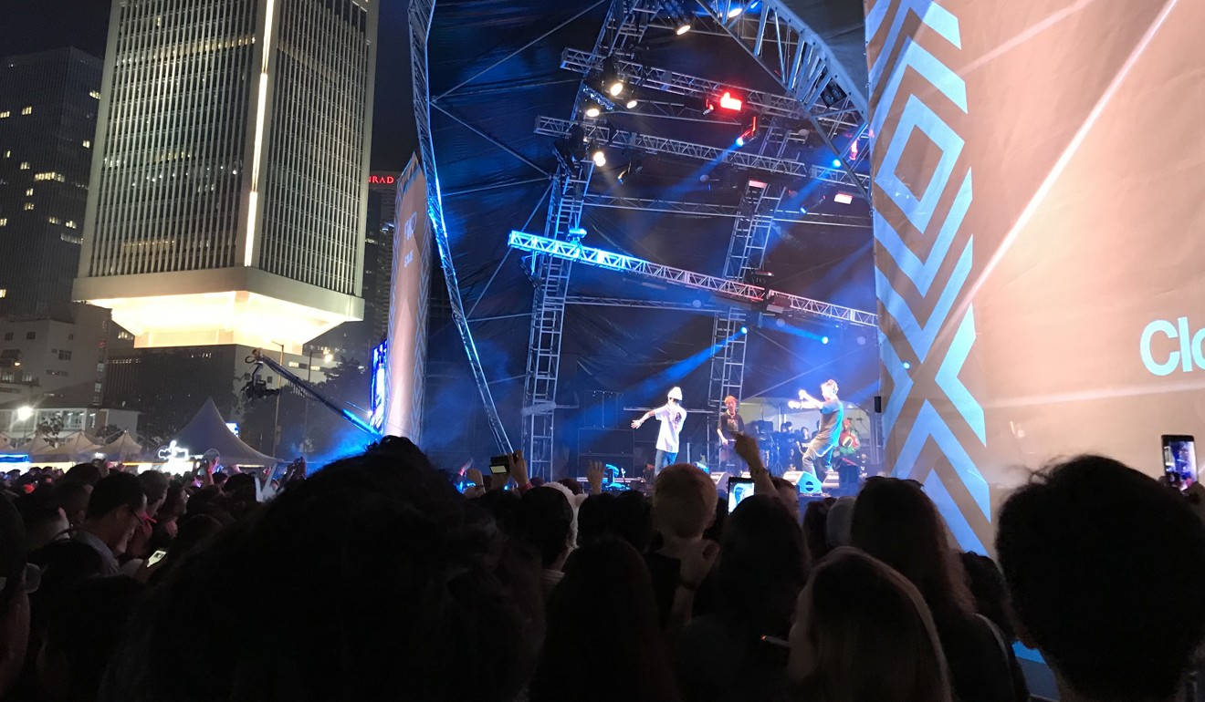 The 10th edition of the Clockenflap music festival kicked off in Hong Kong on Friday night. Photo: SCMP