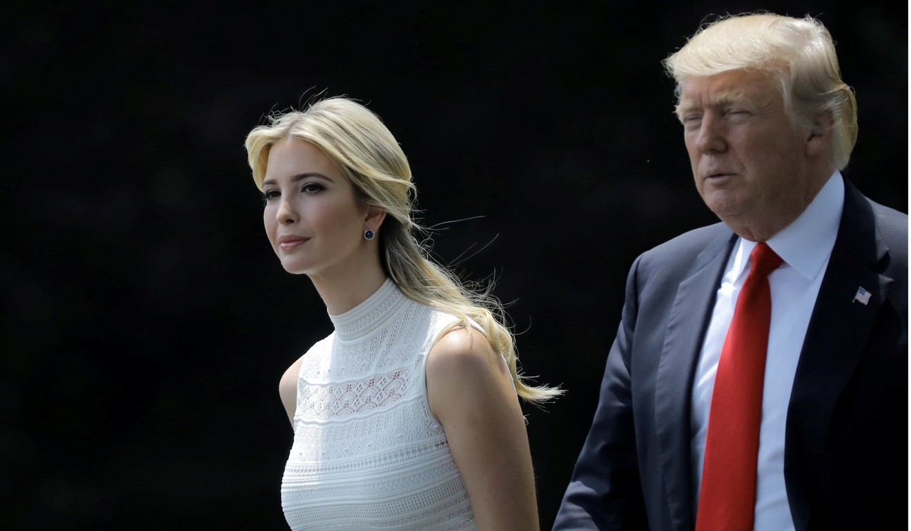 US President Donald Trump and his daughter Ivanka. Photo: Reuters
