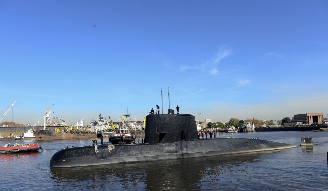 This 2014 photo provided by the Argentina Navy shows the ARA San Juan. Photo: AP