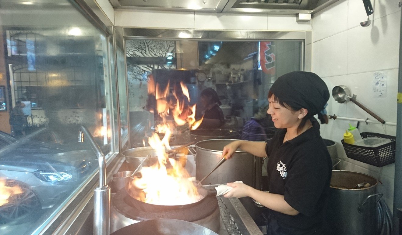 Haruna Niwa, chief chef at Japanese restaurant Ramen Shinbusakiya in Wan Chai. Photo: Elaine Yau