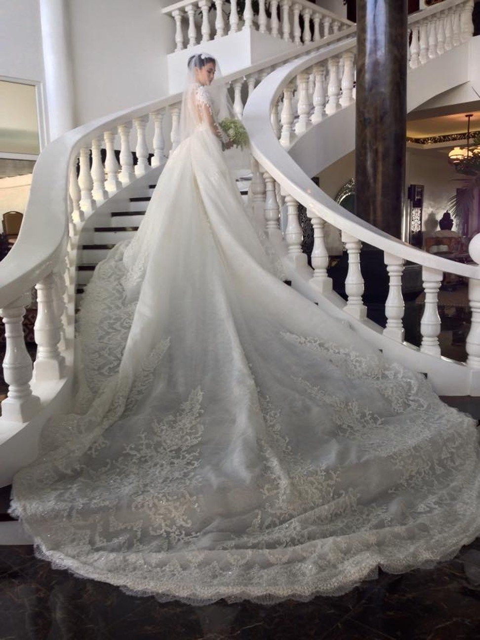 A bridal creation by Ezra Santos.
