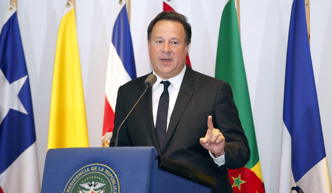 Panama’s president, Juan Carlos Varela, objected to his country being on the list. Photo: EPA
