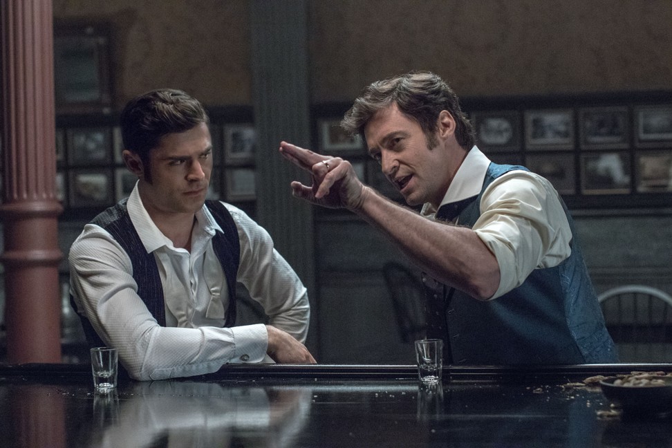 Hugh Jackman (right) and Zac Efron in ‘The Greatest Showman’.