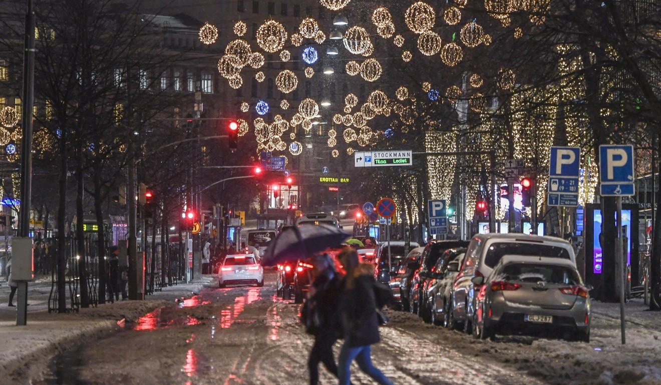 A file picture of winter weather in Helsinki, Finland’s capital. China is in talks with Finland over the cable project. Photo: EPA