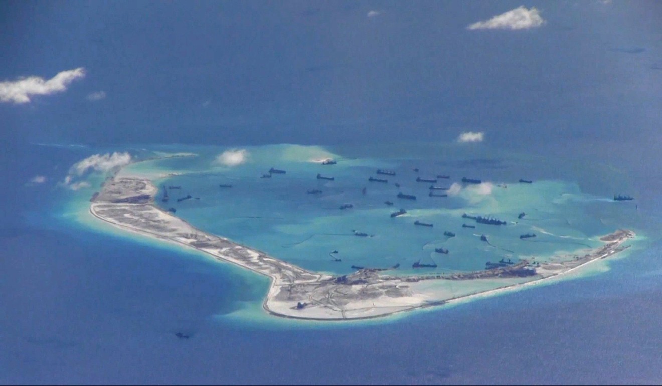 The Asia Maritime Transparency Initiative says China has continued expanding infrastructure on artificial islands in the South China Sea. Photo: Reuters
