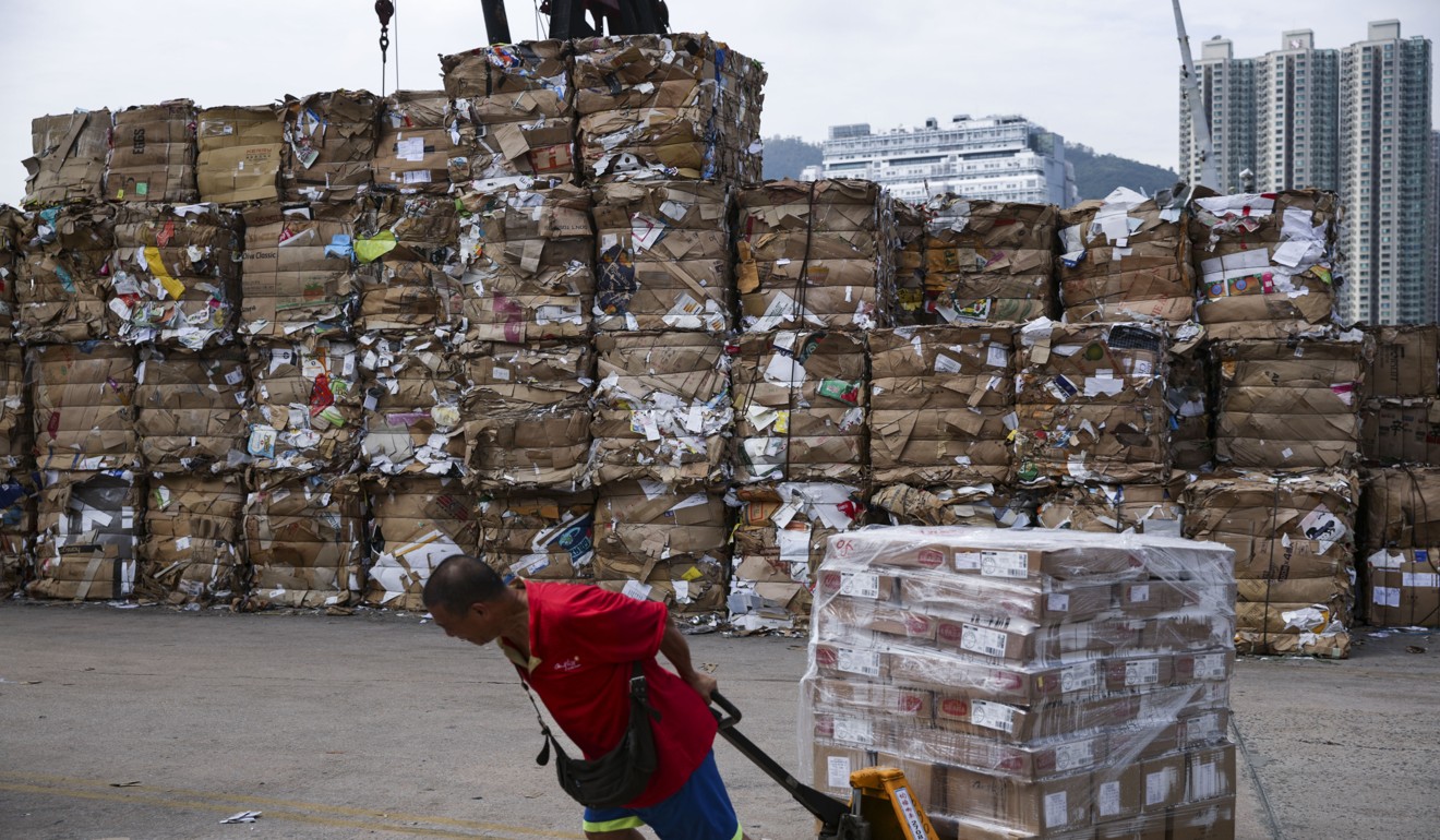 China revealed a tweak in its national recycling policy in July with the aim of banning 24 types of polluting ‘foreign rubbish’ imports. Photo: Sam Tsang