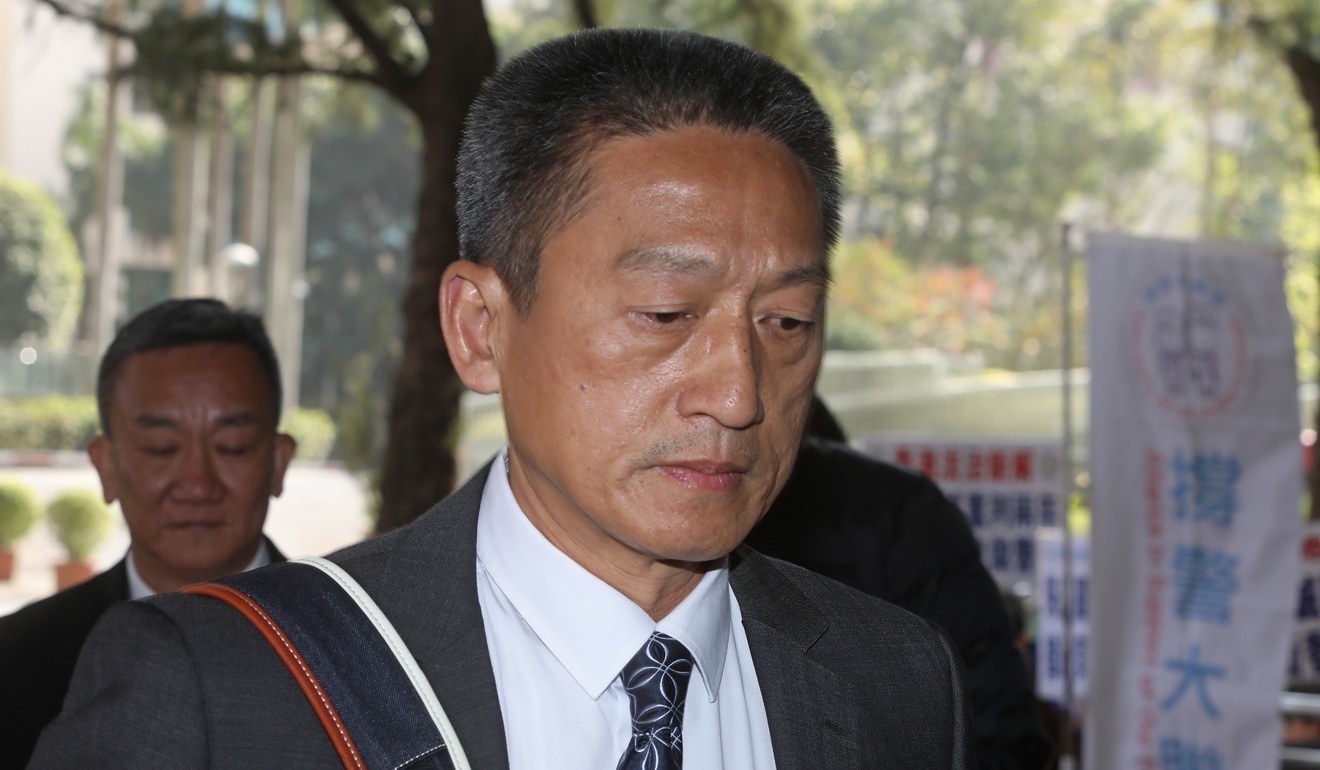 Retired police superintendent Frankly Chu was found guilty of assaulting a bystander at a 2014 protest. Photo: Sam Tsang