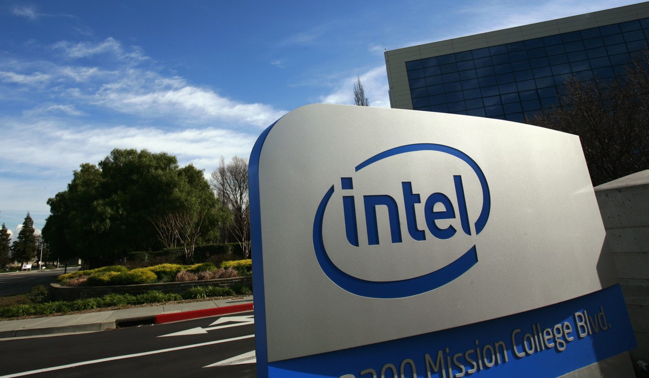 An Intel sign is seen at the headquarters for Intel Corp in Santa Clara, California. Photo: Reuters