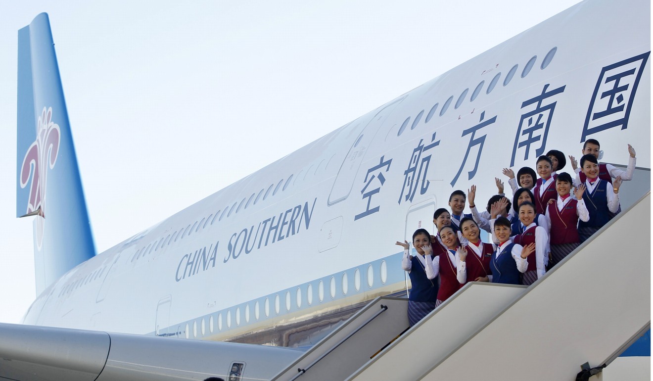 Airbus could not secure new orders for the A380 during French President Emmanuel Macron’s visit to China. China Southern Airlines, however, operates five of the superjumbos. Photo: EPA/Corbis