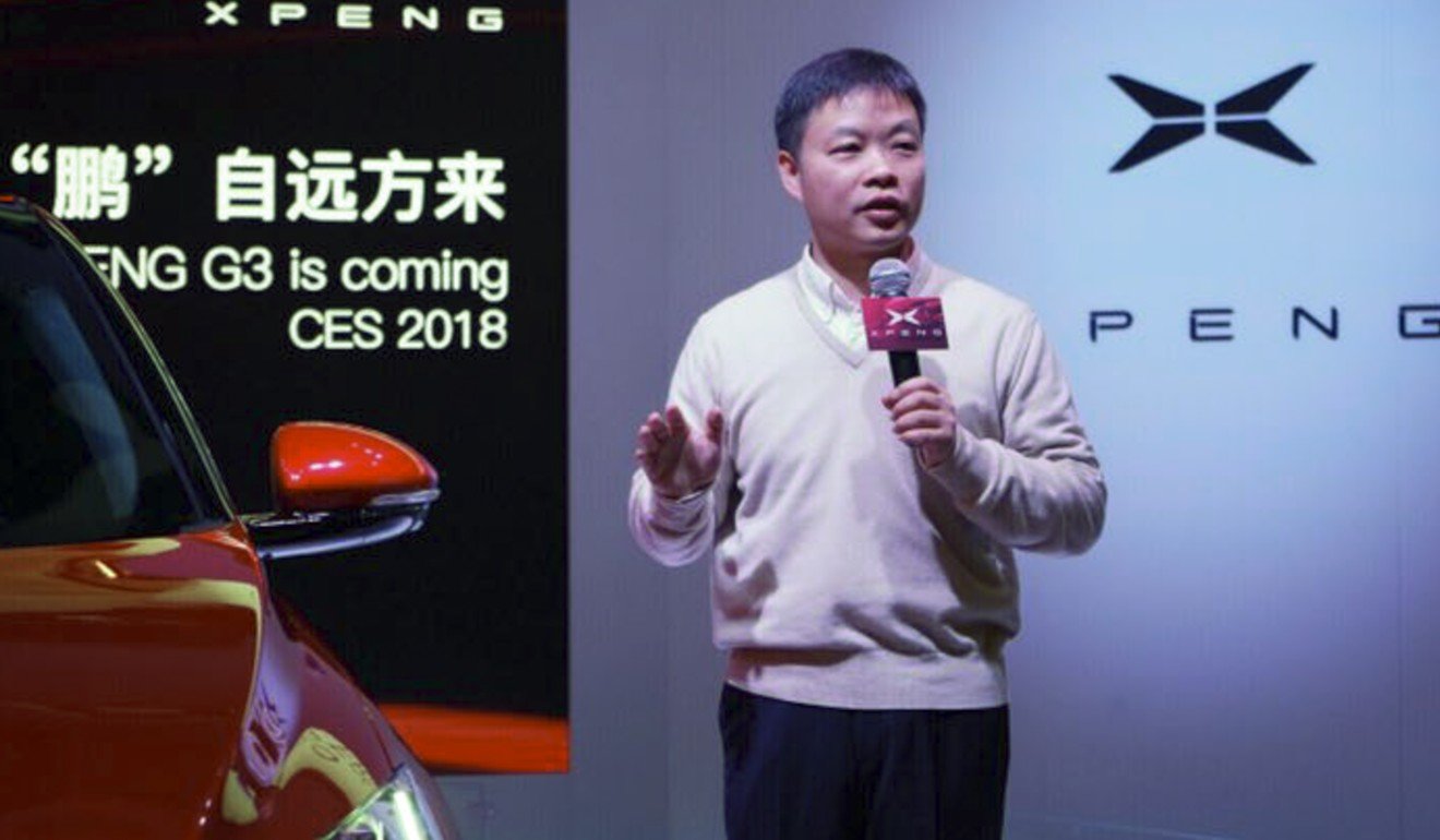 He Xiaopeng, the co-founder and chairman of Xiaopeng Motors, said he is looking to seize market share away from Tesla in China’s fast-growing electric car market. Photo: Handout