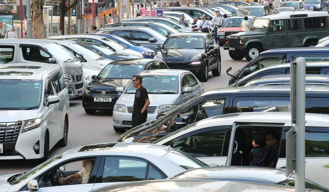 Vehicles at Victoria Park in Causeway Bay. Photo: K.Y. Cheng