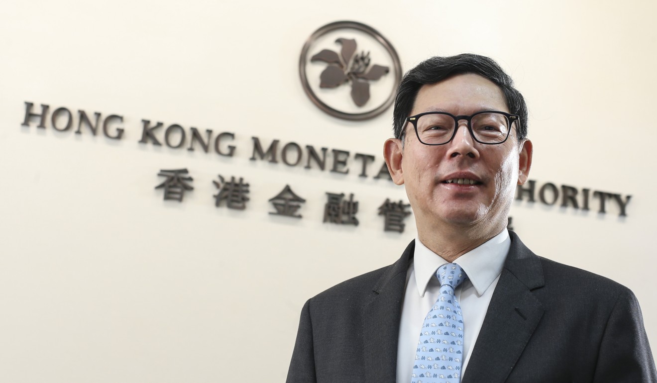 Hong Kong Monetary Authority chief executive Norman Chan Tak-lam told local media in Hong Kong that the HKMA will begin issuing virtual banking licences this year. Photo: Dickson Lee