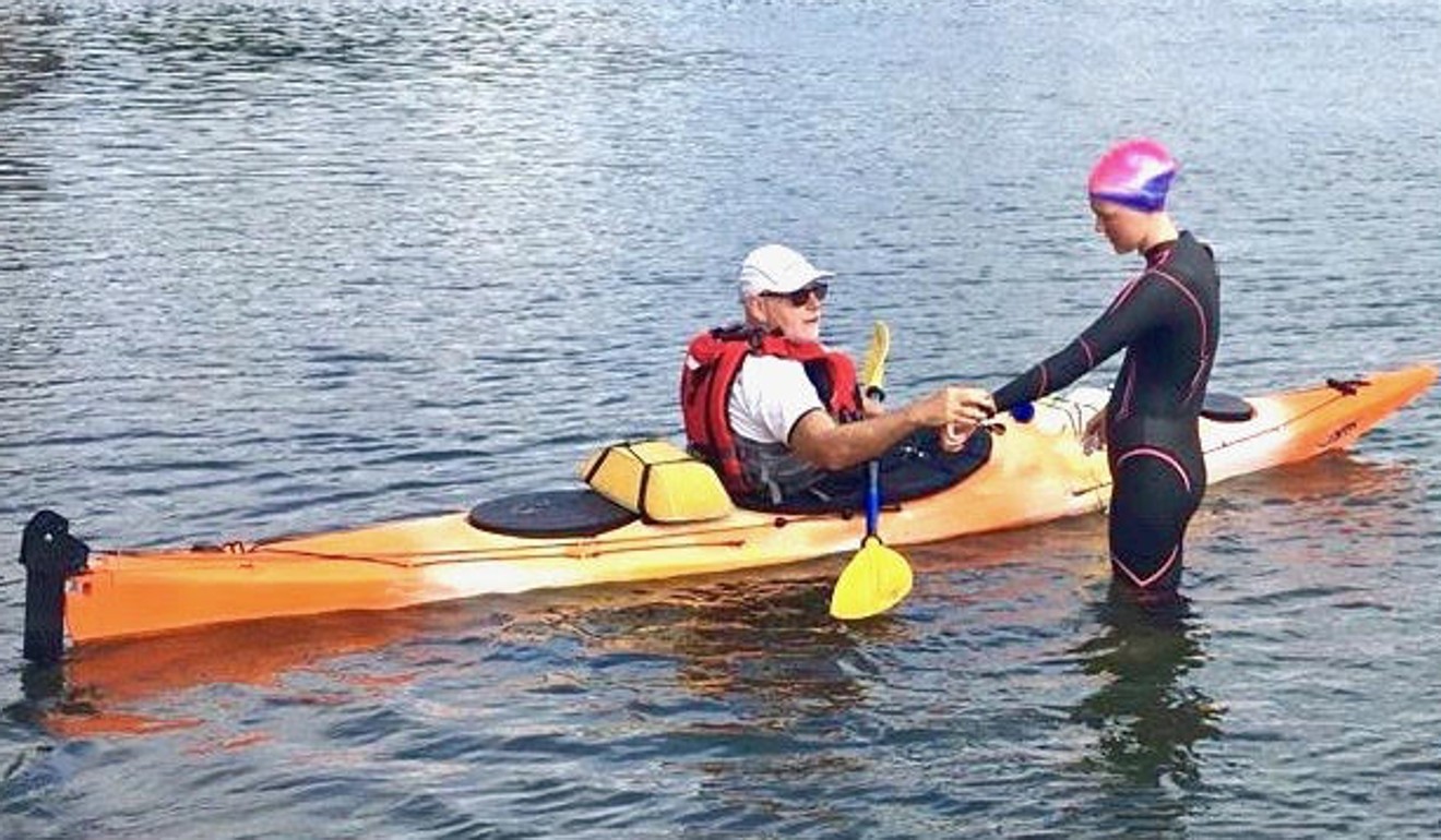Kenneth lost Bill when he was supporting him from his kayak in the Clean Half, but the result gives Bill self-belief.