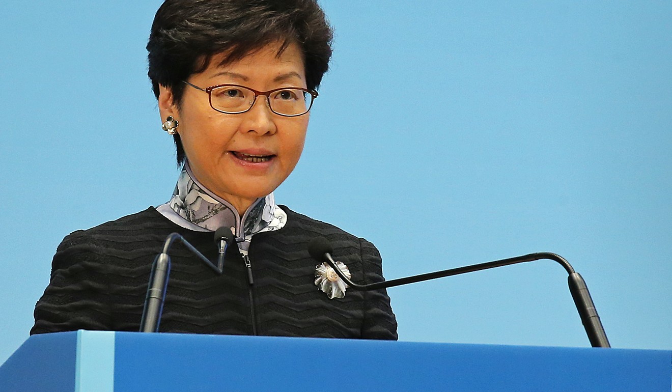 Chief Executive Carrie Lam announced the big data innovation in her policy address in October. Photo: Dickson Lee