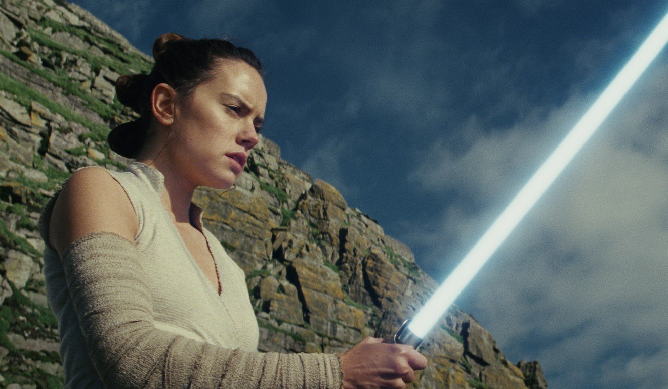 Daisy Ridley in a still from Star Wars: The Last Jedi. Photo: Lucasfilm via AP